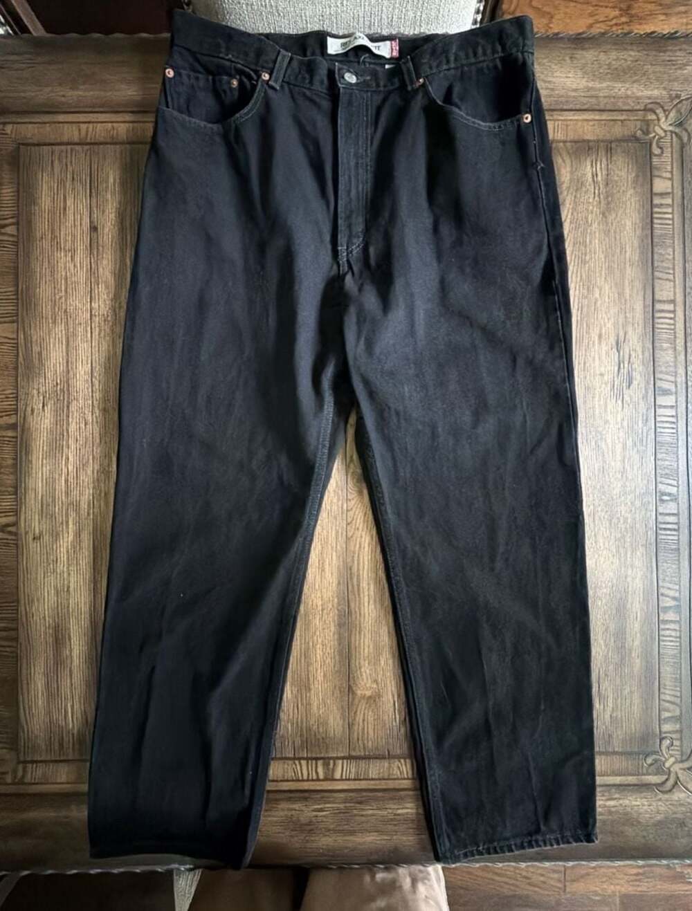 Levi's 550 Relaxed Fit Black Jeans 38x30